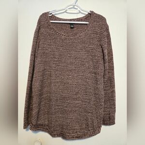 Rue21 Purple/Brown Knit Women's Sweater- Size‎ XL